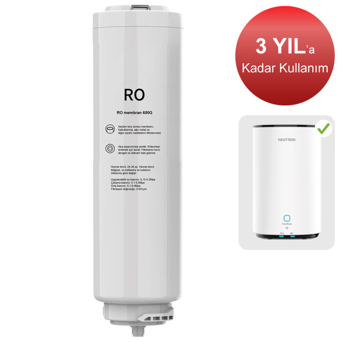Neutron NTL-RO RO Ters Ozmoz Membran Filtre - Neutron